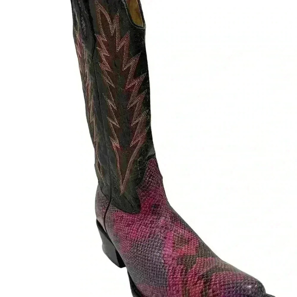 Johnny Ringo Women’s Marble Exotic Pink Black Cowgirl Western Boots Size 9.5 B - Picture 3 of 16